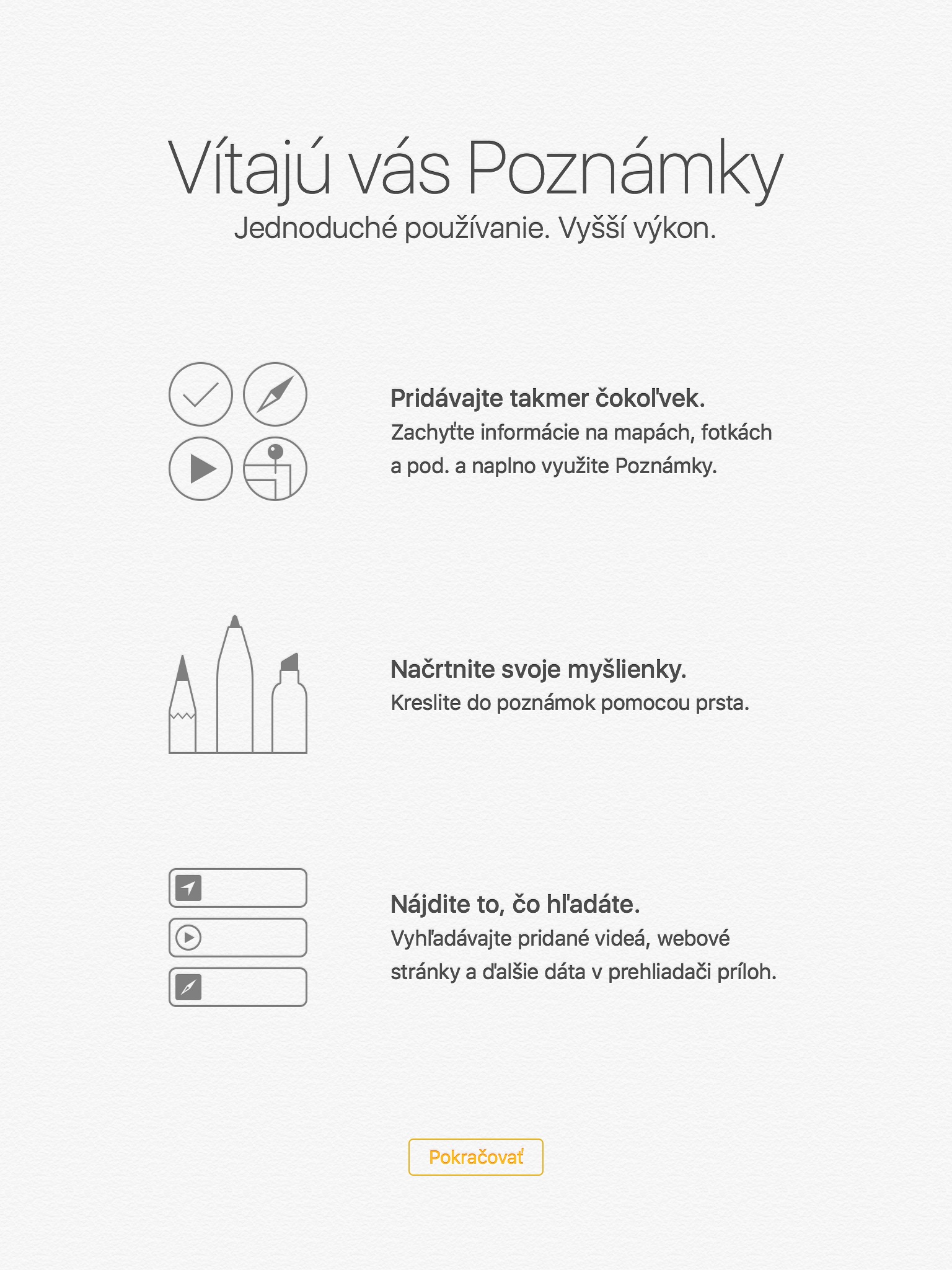 Vylepšená aplikácia poznámky