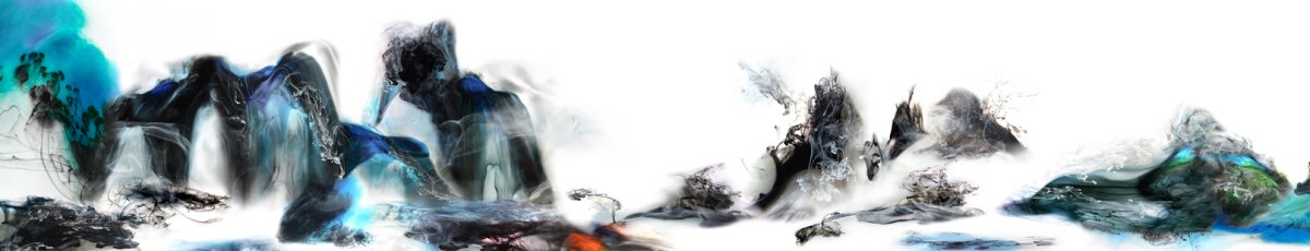 Painting ﬂuid landscapes