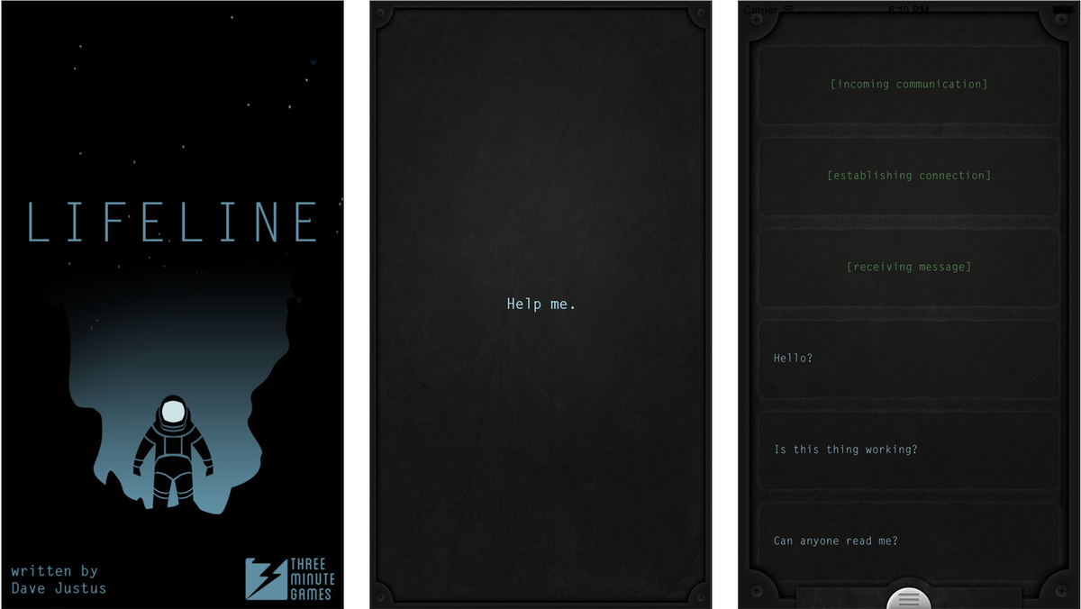 Sťahujte. Textová hra Lifeline je na AppStore dočasne ZDARMA
