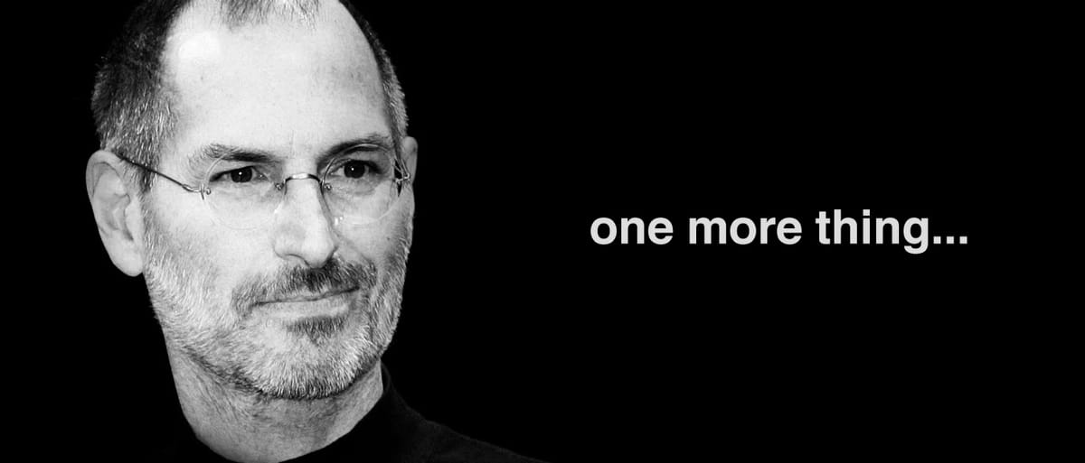 Steve Jobs a jeho legendárna fráza "One more thing..."
