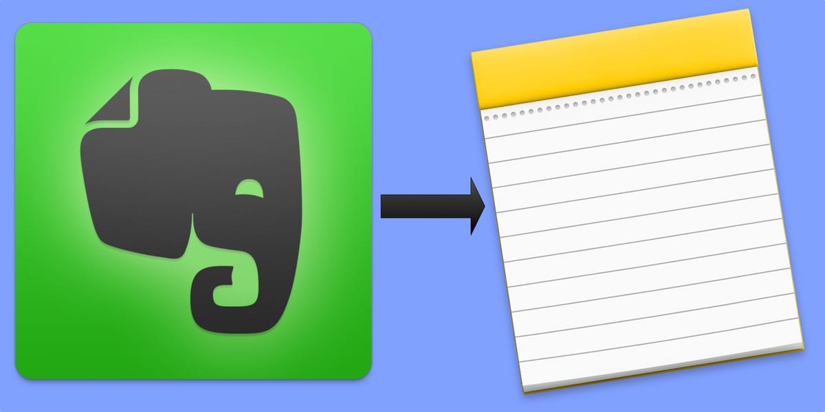Nový update OS X ti dovolí importovať dáta z Evernote do Notes