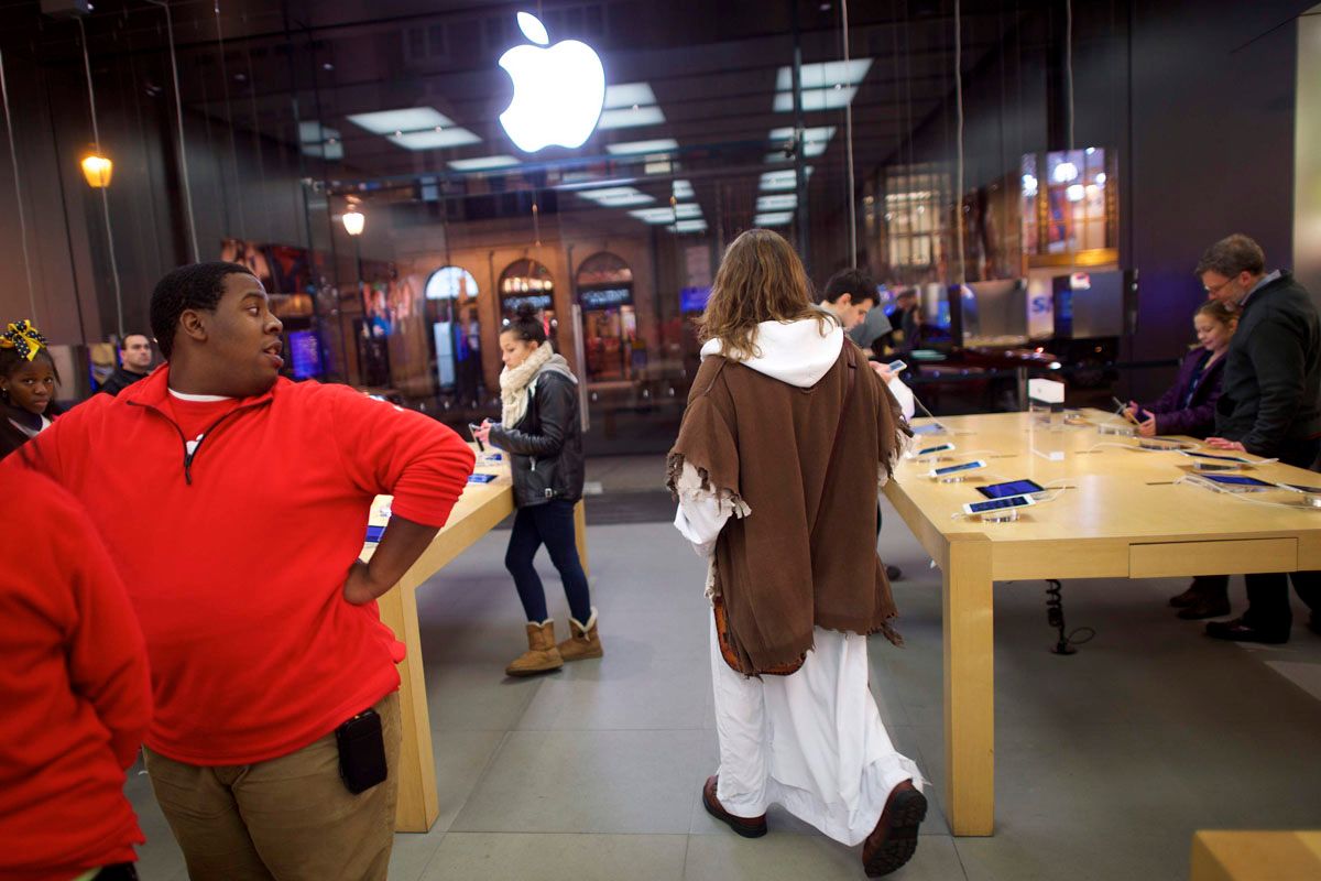 "Ježiš" zatknutý vo filadelfskom Apple Store!