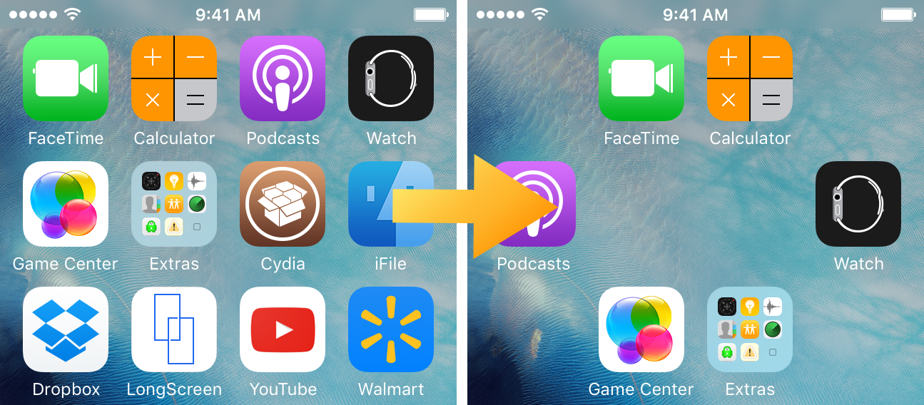 Ako na ľubovoľné usporiadanie ikon aj bez jailbreaku?
