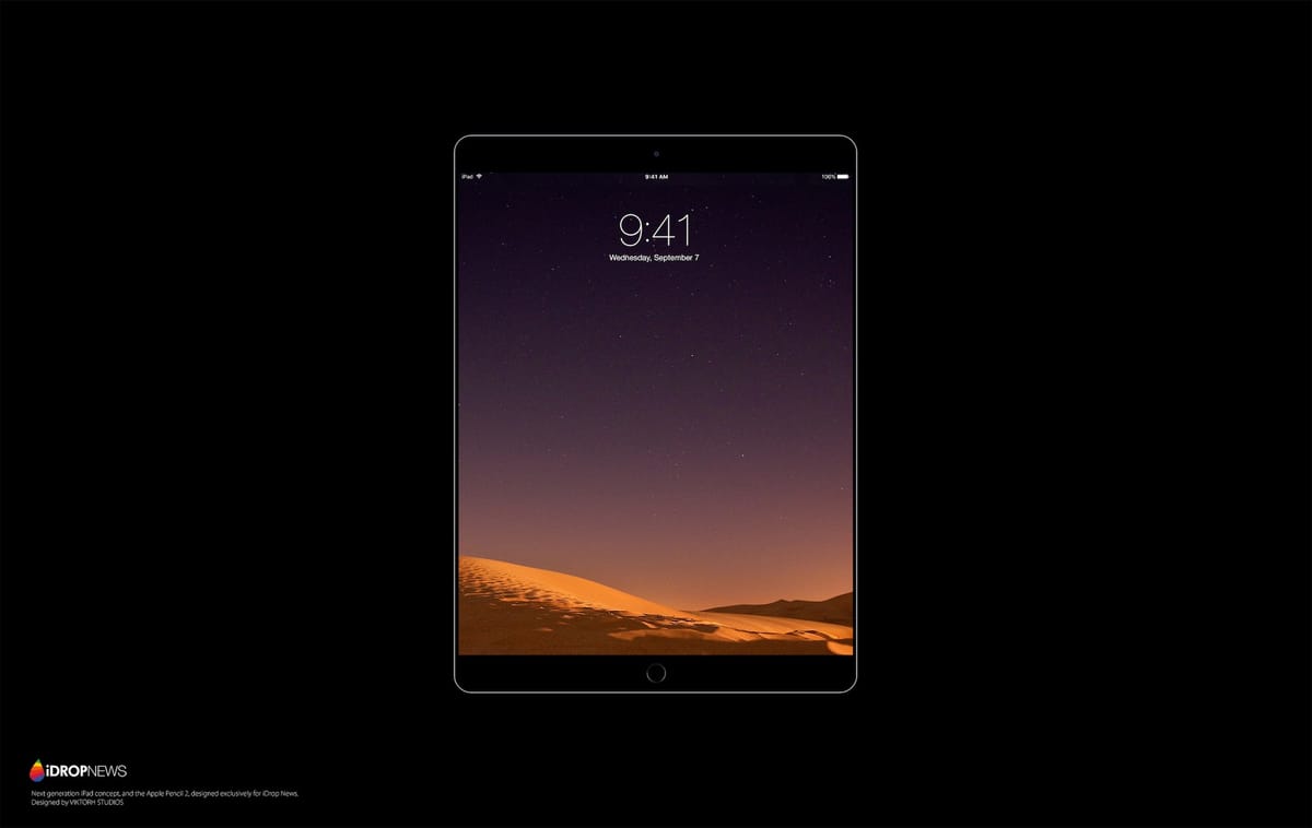 Takto by mal vyzerať iPad Pro 2 a magnetická Apple Pencil 2