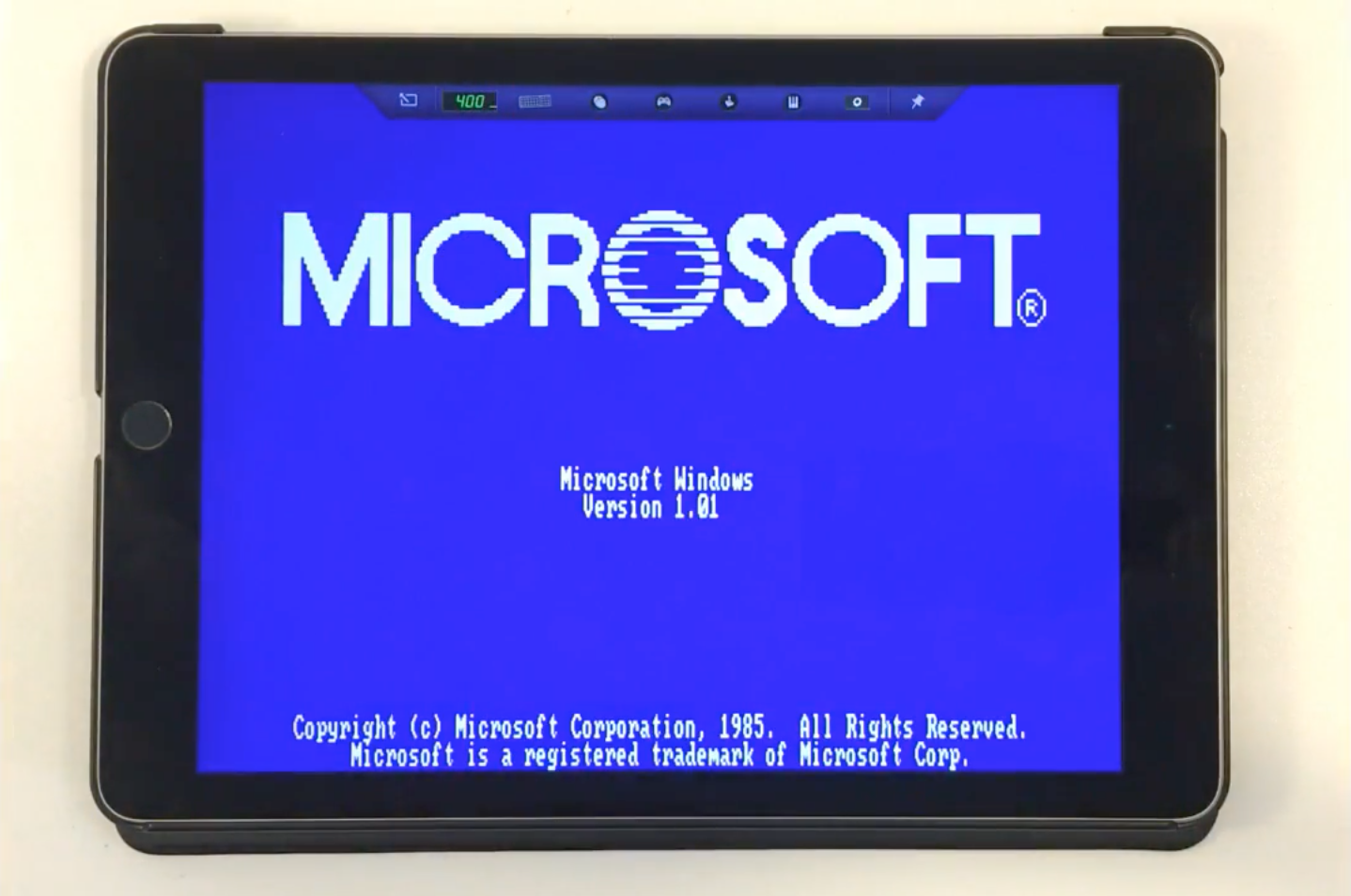 Funkčný Windows 1.0 z roku 1985 na iPade air 2