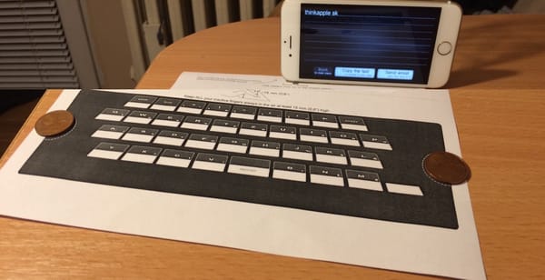 Vytlač si funkčnú papierovú klávesnicu pre iPhone (video)