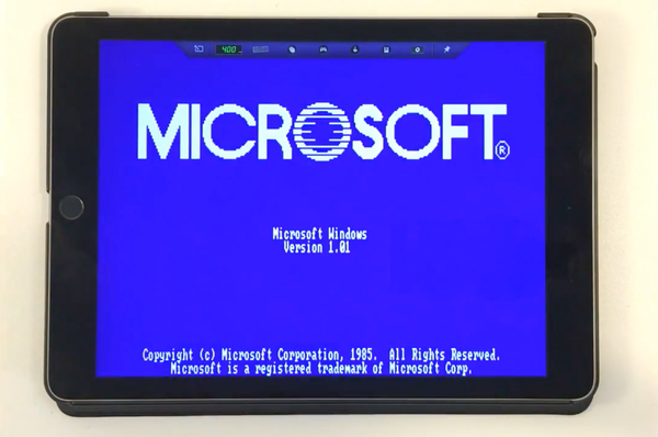 Funkčný Windows 1.0 z roku 1985 na iPade air 2