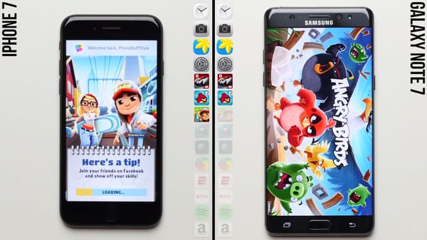 Nový iPhone 7 rozsekal Galaxy Note 7 v reálnom speed teste
