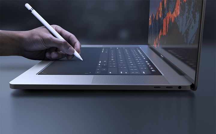 Apple stále skúma virtuálnu klávesnicu pre MacBooky